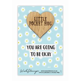 You Are Going to Be Okay Pocket Hug | Thoughtful Token for Tough Times | Comfort Gift | Thinking of You | Emotional Support Gift | Wooden Keepsake | Long Distance Hug | Encouragement Token