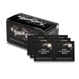 TOUGH GIRLS | Nail Cleaning Alcohol Wipe & Prep Pads | 70% Alcohol | Individually Wrapped, 2-Ply, Disposable, Sterile Pads (100 qty)