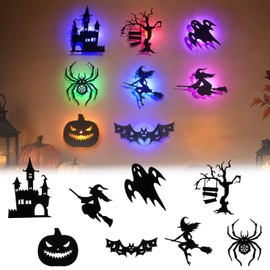 Halloween LED Wall Lights Silhouette Stickers