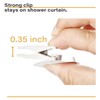 6 Packs Shower Curtain Clips with Suction Cup to Prevent