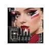 3 Regalos De Lápiz Labial Mate En Negro, Impermeables