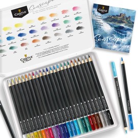 Castle Arts Coloured Pencils Set, Pack of 24