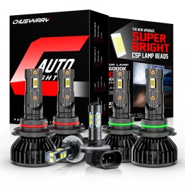 CHUSYYRAY For Chevy Camaro 1998-2001 2002 LED Headlight Hi /Lo Beam Fog Lights Bulbs Kit