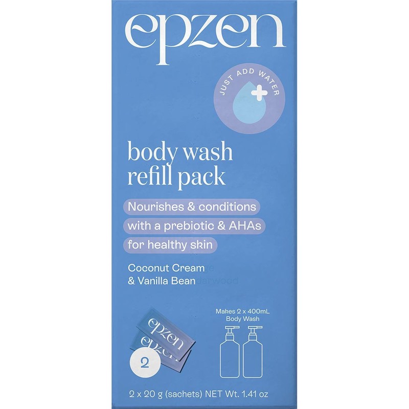 EPZEN Body Wash Refill Pack Coconut Cream & Vanilla Bean