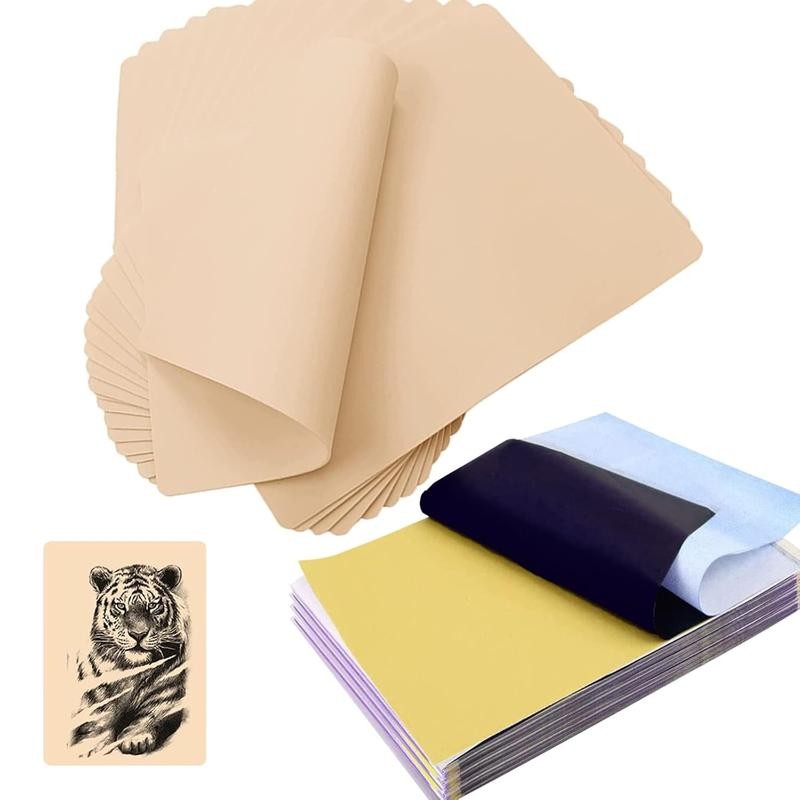 30pcs Blank Tattoo Practice Skin and Transfer Paper Kit Include