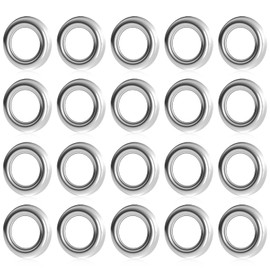 PSEQT 3/4" round 304 Stainless Steel Trim Ring Bezel For 3/4" Side Marker Lights, Accent Marker Lights, all 3/4" Round Clearance Front Rear Marker Lights (Pack of 20)