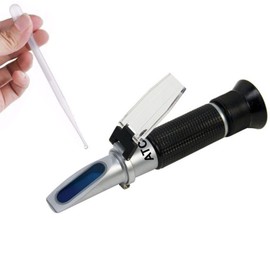 SunGrow Measure Salinity of Water with Aquarium Refractometer, Remarkable Accuracy, Easy Reading
