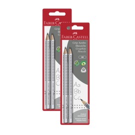 Faber-Castell Faber-Castell 111992 - Bleistift Jumbo Grip HB (2er Pack, Bleistift Jumbo, 2 Packungen)