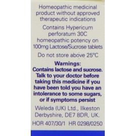Weleda Hypericum 30C, Pack of 125 Tablets