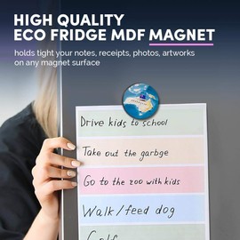 1 x Round MDF Magnet - Australia World Map Flag 44172