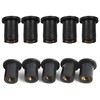 25 Pcs M5 Rubber Well Nuts, Black Rubber Well Nuts
