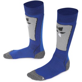 TODO SKISOCKEN Children's Thermal Socks Knee Socks with Merino Wool - Children's Ski Socks for Girls and Boys 23-26, 27-30, 31-34, blue