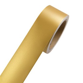 Self-Adhesive Mirror Frame Sticker, 2 Inch X 39 Ft Metal Mirror Trim Peel and Stick Border Tape, Gold Waterproof Wall Border for Home Kitchen, Bathroom, Fireplace, Furniture