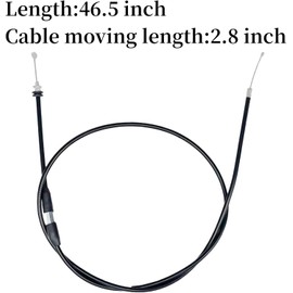 DIRELL 7/8'' 22mm Thumb Throttle Cable Accelerator Handle Assembly for 50cc 70cc 90cc 110cc 125cc 250cc ATV Quad Go Kart TaoTao Pit Bike(46.5")