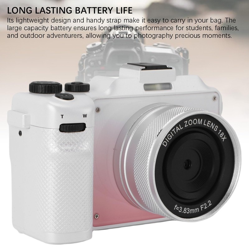 Dpofirs Digital Camera, 5K 80MP Dual Screen Vlogging Camera with