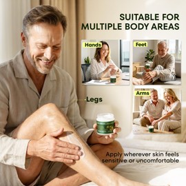 Letebee Light Magnesium Cream for Neuropathy: Non-Greasy and Fast-Acting Soothing Plant-Based Formula with Arnica Aloe Vera MSM Frankincense for Feet Hands Legs and Back 2 oz.