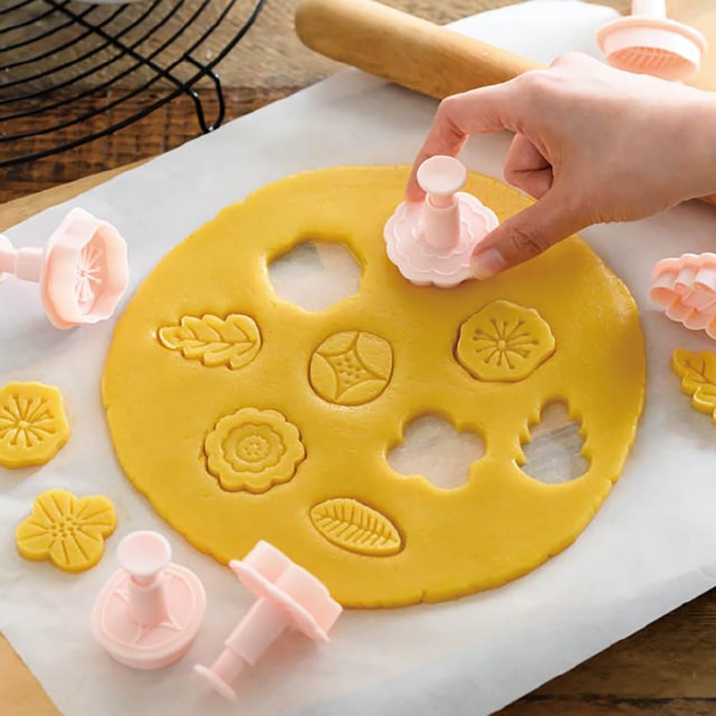 Heads JAR-CKM1 Cookie Mold Set, 6 Pieces, Jardin de Fleurs
