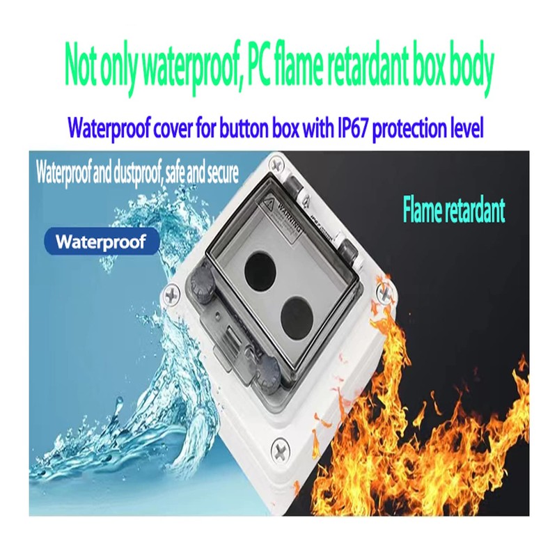 Push Button Box Ip67 Button Switch 3 Green Momentary Push