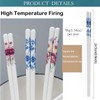 Chopsticks Reusable Ceramic Chopsticks 5 Pairs Porcelain Chopsticks Dishwasher Safe,High-grade