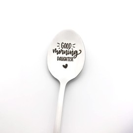 Daughter Gifts Spoon Christmas Birthday Gifts for Daughter Good Morning Daughter Spoon Valentines Day Thanksgiving Day Gift Daughter Gifts from Mom Dad