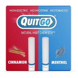 QuitGo Air Straw Watermelon Chew Habit Chew Stick – Plastic Reusable Natural Aid Straw to Curb Cravings & Breathe Freely:_MANGO PEACH 2 PACK