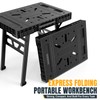 Express Folding Worktable, Easy Setup Portable Folding Workbench, 34" W