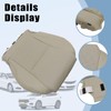 SecosAutoparts Tan Front Driver Side Bottom Perforated Microfiber Leather Replacement