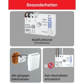Electric Stand Multi-Function Timer Flush-Mounted – CS3 4 m