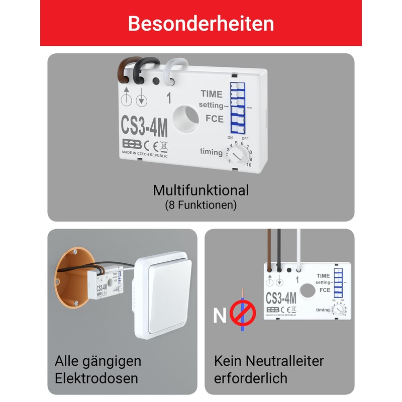 Electric Stand Multi-Function Timer Flush-Mounted – CS3 4 m