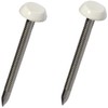 100 x 50mm White Poly Pins Poly Nails
