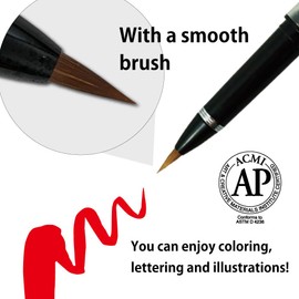 Kuretake Spare Nib ZIG KARAPPO-PEN Cartridge type (Brush), For Making original pen, lettering, calligraphy, illustration, art, writing, drawing, Made in Japan