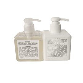 Cherry Blossom Organic Body Wash & Body Crème Set (8 Oz Body Wash & Crème Bottles)