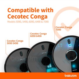 Cecotec Conga Series 5090, 6090 and 7090 Robot HEPA Filters (Pack of 6)