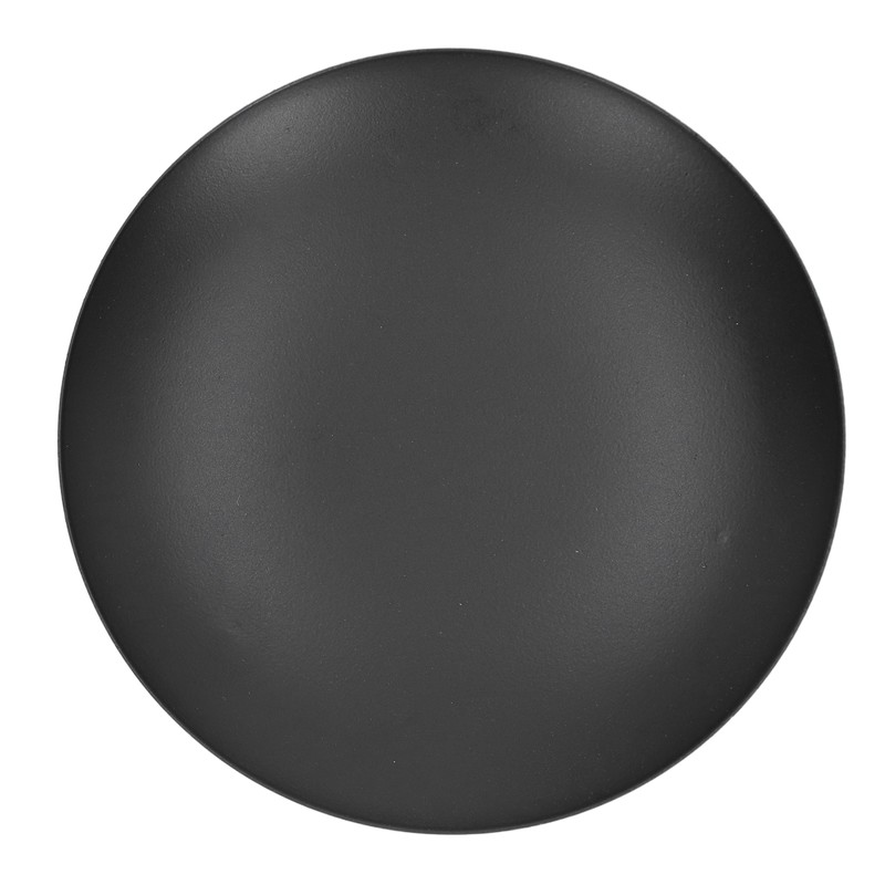 4pcs Iron Plate Candle Holder Retro Modern Round Black Matte