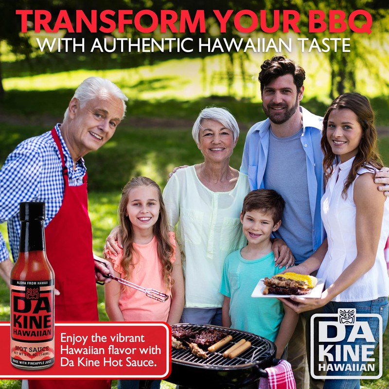 Da Kine Hawaiian Gourmet Pineapple Hot Sauce - Vegan &