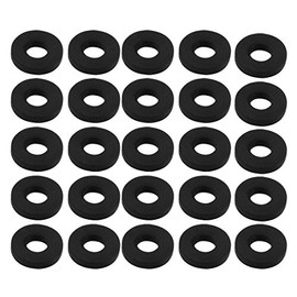 sourcing map Pack of 25 Nitrile Rubber Washers 14 mm Outside Diameter 6 mm Inner Diameter 2.5 mm Thickness for Water Hose Tap