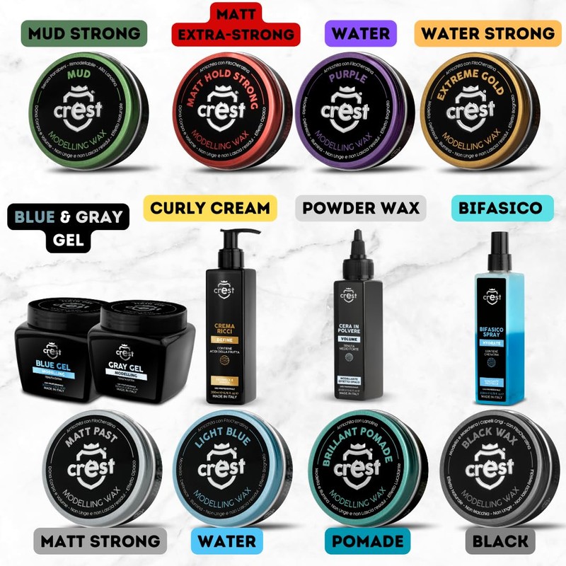 Crest - Liquid Wax Blue - Medium Hold - Liquid