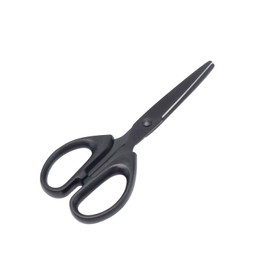 NatSumeBaics Small Black Scissors All Purpose Cute 6 inch Paper Scissors Professional Craft Shears for Office School Home Accessories (6" Scissors)