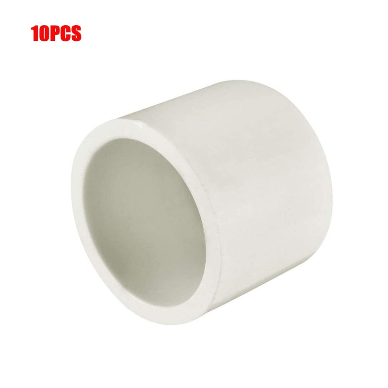 TOP-VIGOR 10cs 20mm PVC Pipe Cap Fitting, Slip Socket External