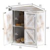 Trironsun Corner Bread Box for Kitchen Counter Double Layer Bamboo