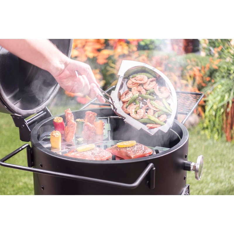 Oklahoma Joe's® Bronco Drum Smoker Triple Grate, Silver - 4419599P04