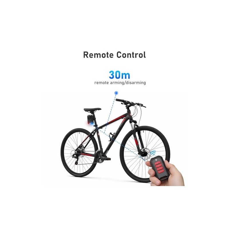 Bicycle Alarm, Bicycle Alarm System with Remote Control, Wireless Motorcycle