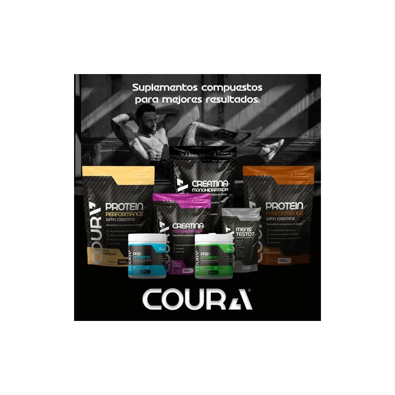 Coura Creatina Monohidratada En Polvo 600g P/ 120 Servicios Sabor