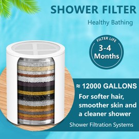 HODSEUKIN Shower Head Replacement Filter Cartridge - Compatible with MyHalos High-Pressure Filtered Showerhead.(3PACK)