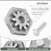 DECKMAN 917-04074 Deck Adjustment Gear, Compatible with Cub Cadet MTD,