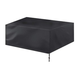 Ejoyous Cubierta para Mesa Al Aire Libre, Cubierta Rectangular para Muebles de Jardín, Tela Oxford, Impermeable, Resistente Al Viento, Protector contra el Polvo para Silla de Mesa para