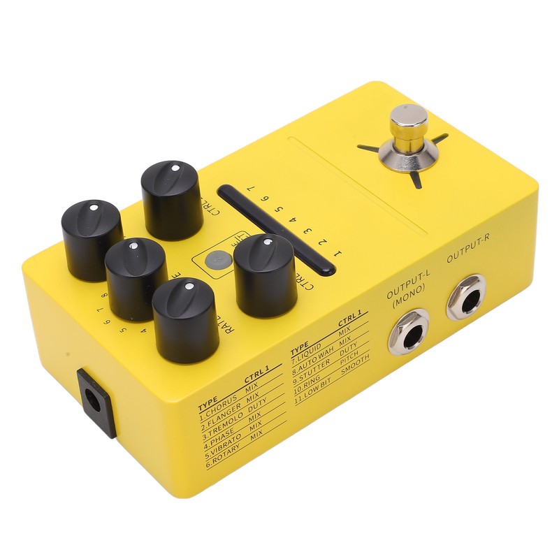 Multi Modulation Pedal Stereo 11 Modulation Effects True Bypass Phase