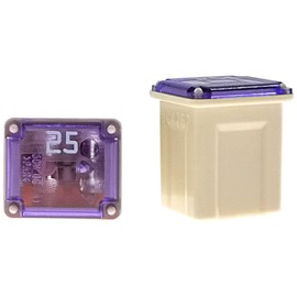 Yoiilnz 10 pcs 25Amp Automotive Fuse Low JCASE Box Shaped Fuse for Ford, Chevy/GM, Nissan, and Toyota Pickup Trucks, Cars and SUVs (Low 25 Amp)