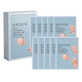 Genieum Vital Cicamadeca Wrinkle Care Sheet Mask 25ml, 10 sheets / 지니윰 바이탈 시카마데카 링클 케어 시트 마스크 25ml, 10매