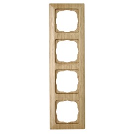 Kopp Milano 306830086 for both vertical and horizontal mounting Natural Oak Cover Frame 4-Way